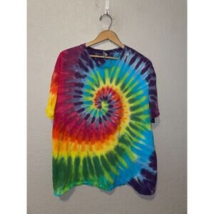 Vintage Sundog Tie Dye Shirt Rainbow Multicolor Spiral Tee Sun Dog XL X-Large